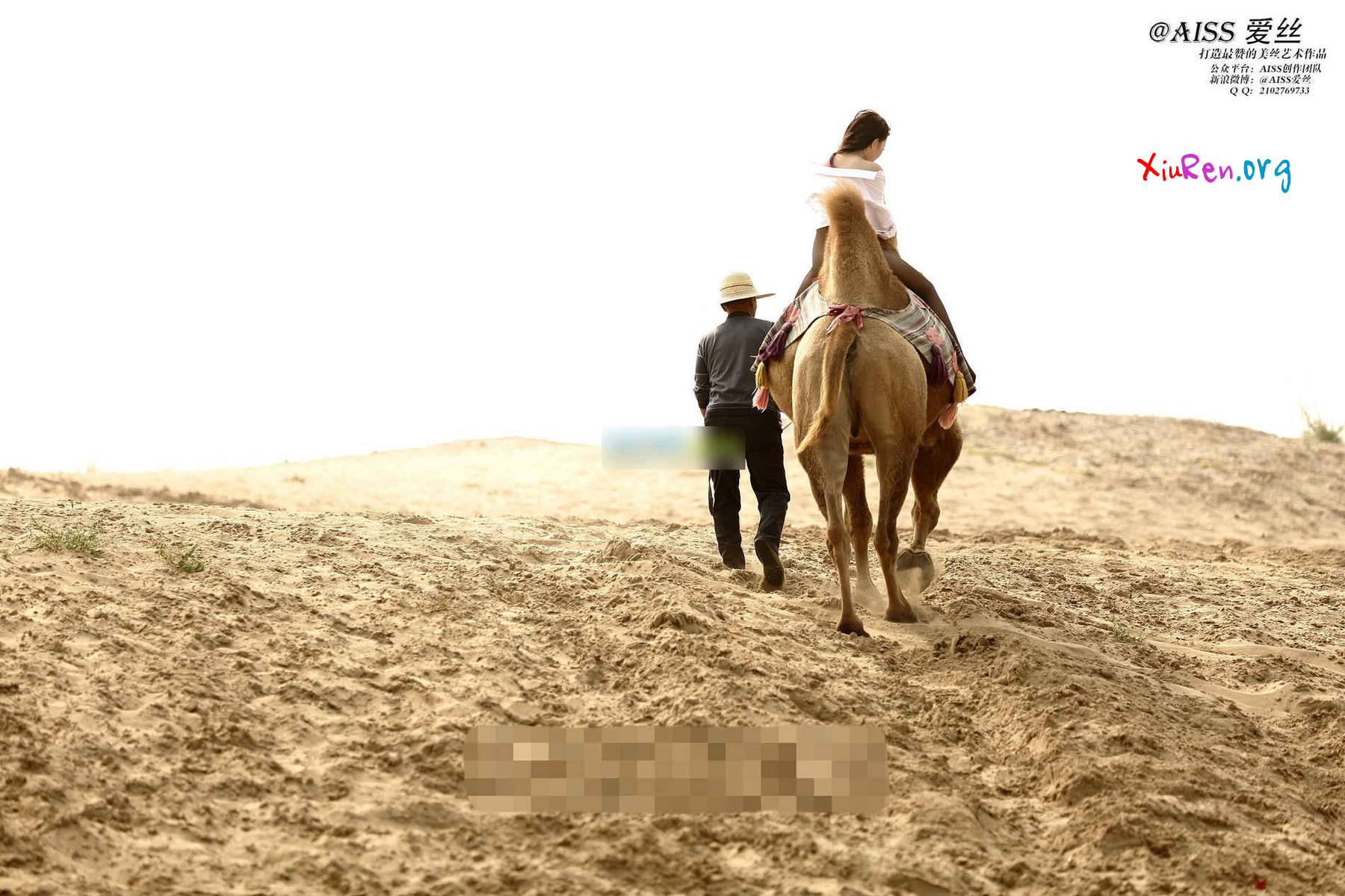 AISS爱丝第33期 妩媚模特美女丝袜野外骑骆驼创意写真 95P